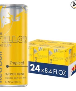 Red Bull Yellow Edition Tropical Energy Drink, 8.4 Fl Oz, 24 Cans (6 Packs of 4)