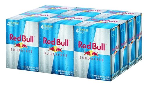 Red Bull Sugar Free Energy Drink, 8.4 Fl Oz, 24 Cans (6 Packs of 4)